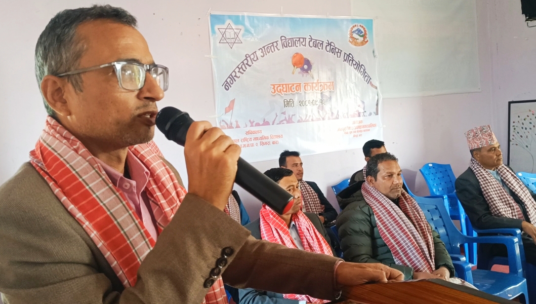 जीतपुरसिमराद्वारा विद्यालय स्तरीय टेबल टेनिस प्रतियोगिता आयोजना