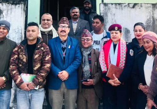 सिमरा प्रहरी प्रमुखलाई नगर उद्योग वाणिज्य संघको स्वागत