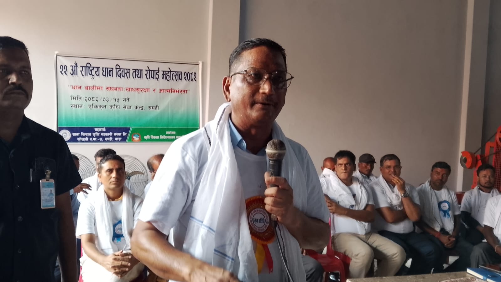 सपहीमा २२ औं राष्ट्रिय धान दिवस एवं रोपाँई महोत्सव ,कृषिमा यान्त्रीकरण जरुरी : कृषि मन्त्री जनार्दसिंह क्षेत्री